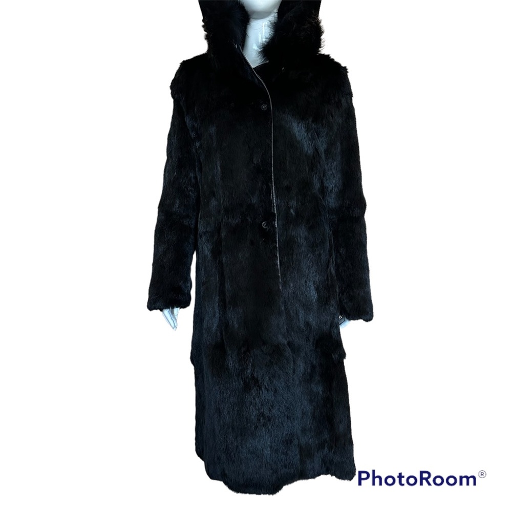 Authentic Theory Raccoon Rabbit Reversible Fur Co… - image 1